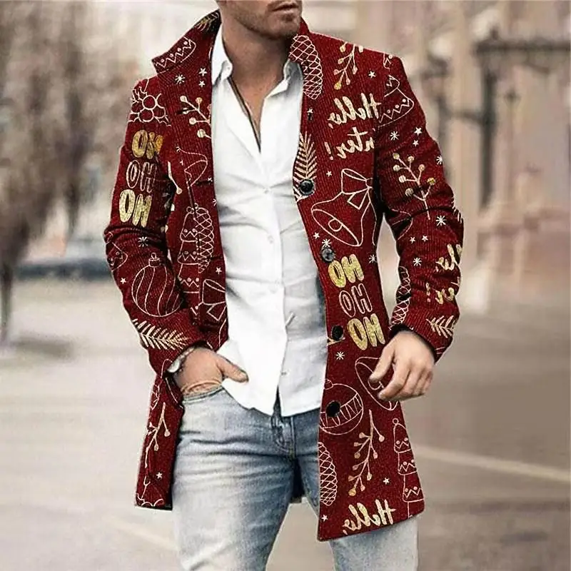 Men's Woolen Printed Stand Collar Mid-Length Coat Autumn Winter New Sle Casual Coat Daily Busin Scenarios Fiber Blend Fa...
Men's Woolen Printed Stand Collar Mid-Length Coat Autumn Winter New Sle Casual Coat Daily Busin Scenarios Fiber Blend Fa...