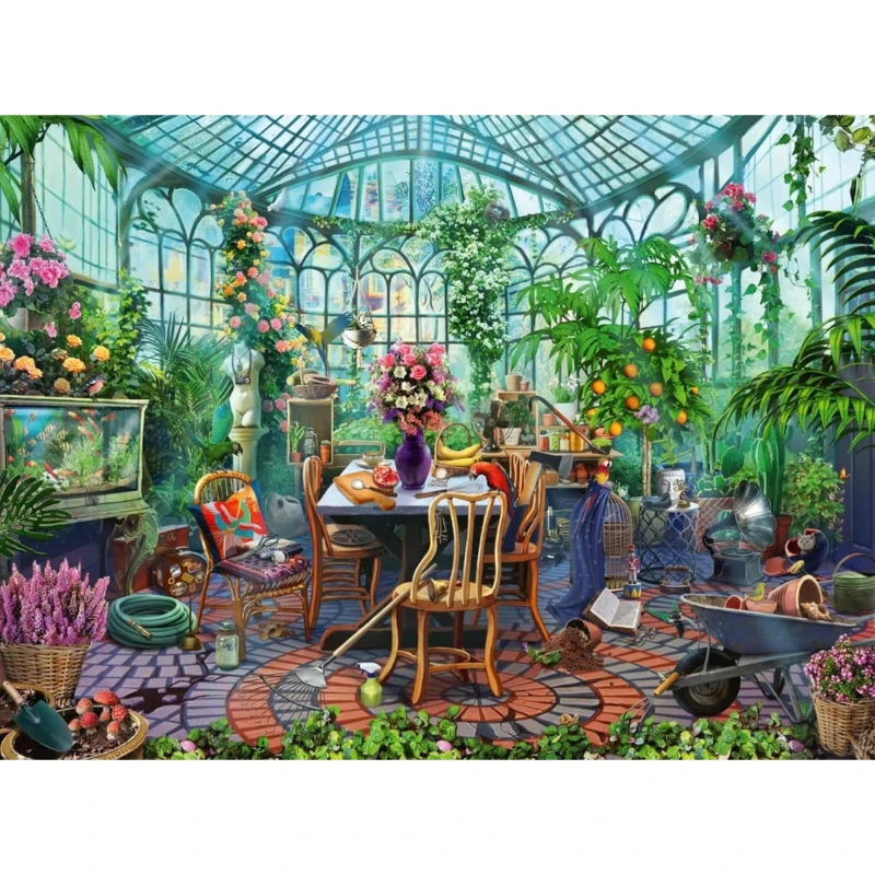 Ravensburger Greenhouse Mornings Adult Leisure Time Jigsaw Puzzle 1000 Pieces Interesting Assembling Brain Game
Ravensburger Greenhouse Mornings Adult Leisure Time Jigsaw Puzzle 1000 Pieces Interesting Assembling Brain Game
