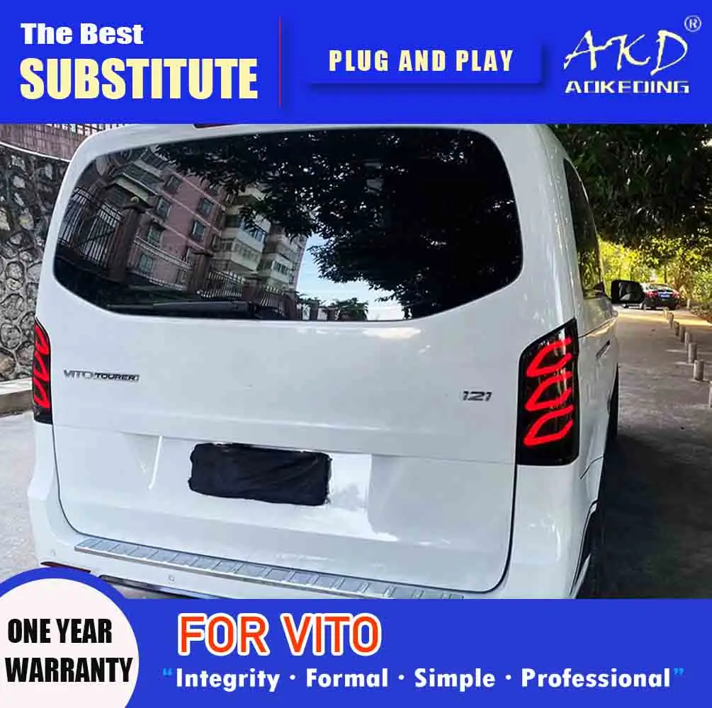 Задняя фара AKD для Vito W447 светодиодный Tail светильник 2016-2021 W447, задний противотуманный сигнал поворота, автомобильные аксессуары
Задняя фара AKD для Vito W447 светодиодный Tail светильник 2016-2021 W447, задний противотуманный сигнал поворота, автомобильные аксессуары
