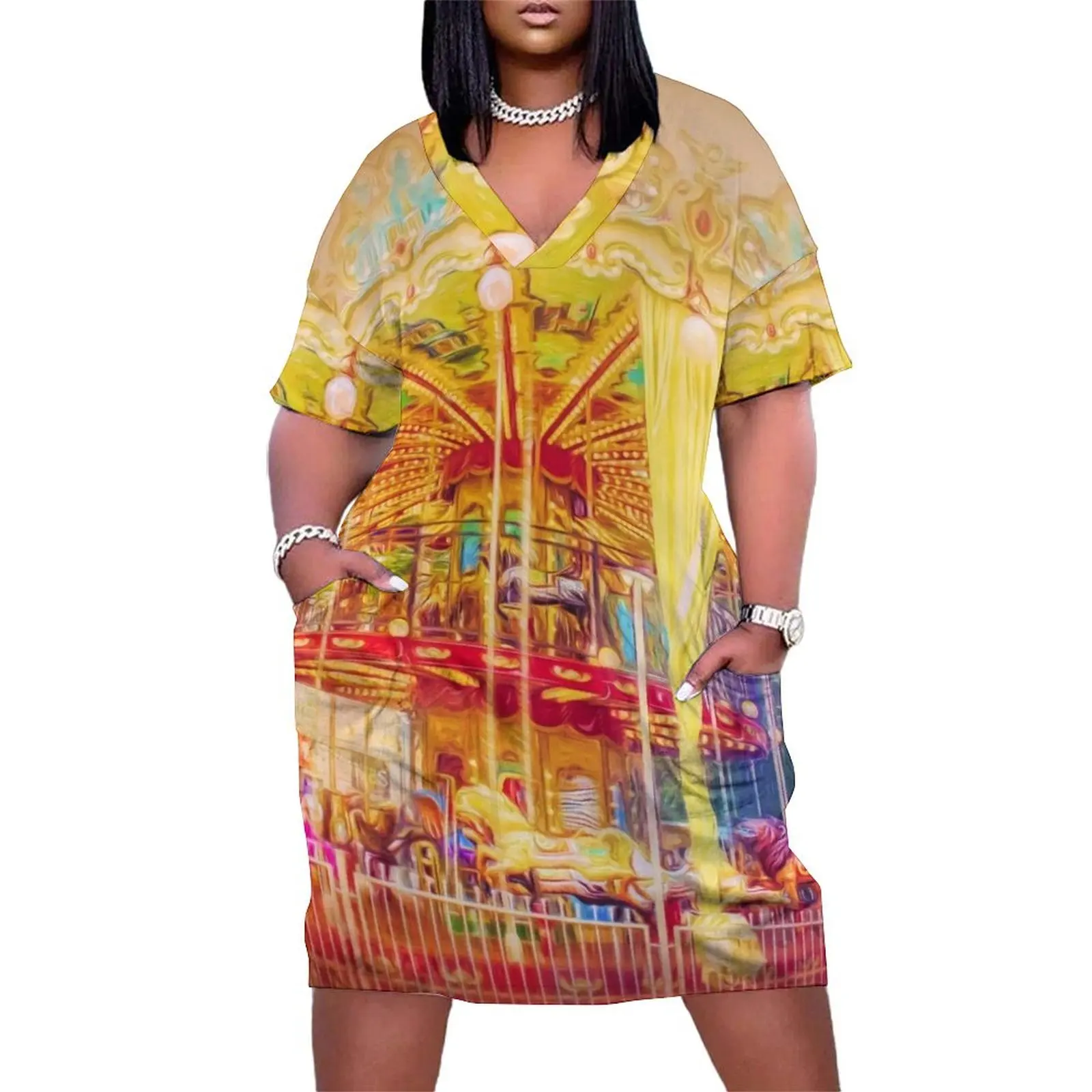 Carousel Loose Pocket Dress dresses women summer 2025 beach dresses dress women summer woman dress
Carousel Loose Pocket Dress dresses women summer 2025 beach dresses dress women summer woman dress