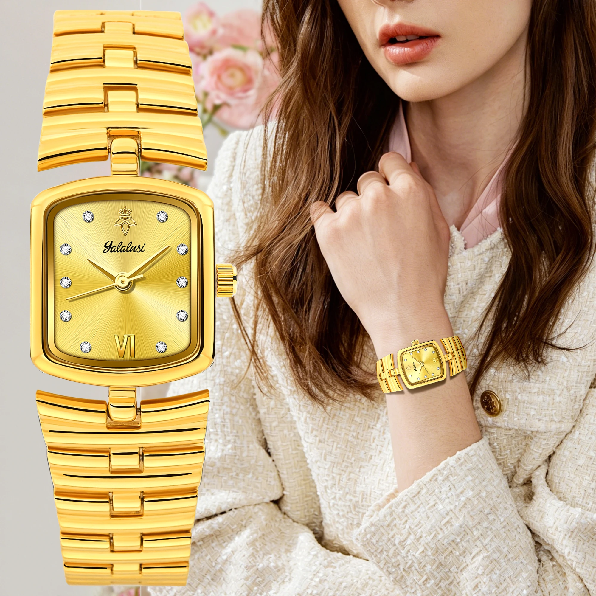 Yalalusi Women’s Watch: Casual, Minimalist, Business-Style Square Water-Resistant Bracelet Watch relojes de mujeres
Yalalusi Women’s Watch: Casual, Minimalist, Business-Style Square Water-Resistant Bracelet Watch relojes de mujeres