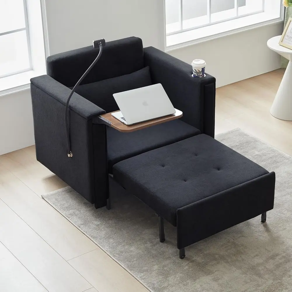 Pull Out Sofa Chair Bed, 2-in-1 Multi-Functional Sleeper Couch Small Loveseat Bed with Hidden Side Table, Phone Holder and Cup H
Pull Out Sofa Chair Bed, 2-in-1 Multi-Functional Sleeper Couch Small Loveseat Bed with Hidden Side Table, Phone Holder and Cup H