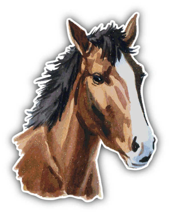 Watercolor Horse Head Sticker Waterproof Scratch-proof Exterior Decal New Car Stickers High-quality Decor Exterior Accessories 
Watercolor Horse Head Sticker Waterproof Scratch-proof Exterior Decal New Car Stickers High-quality Decor Exterior Accessories
