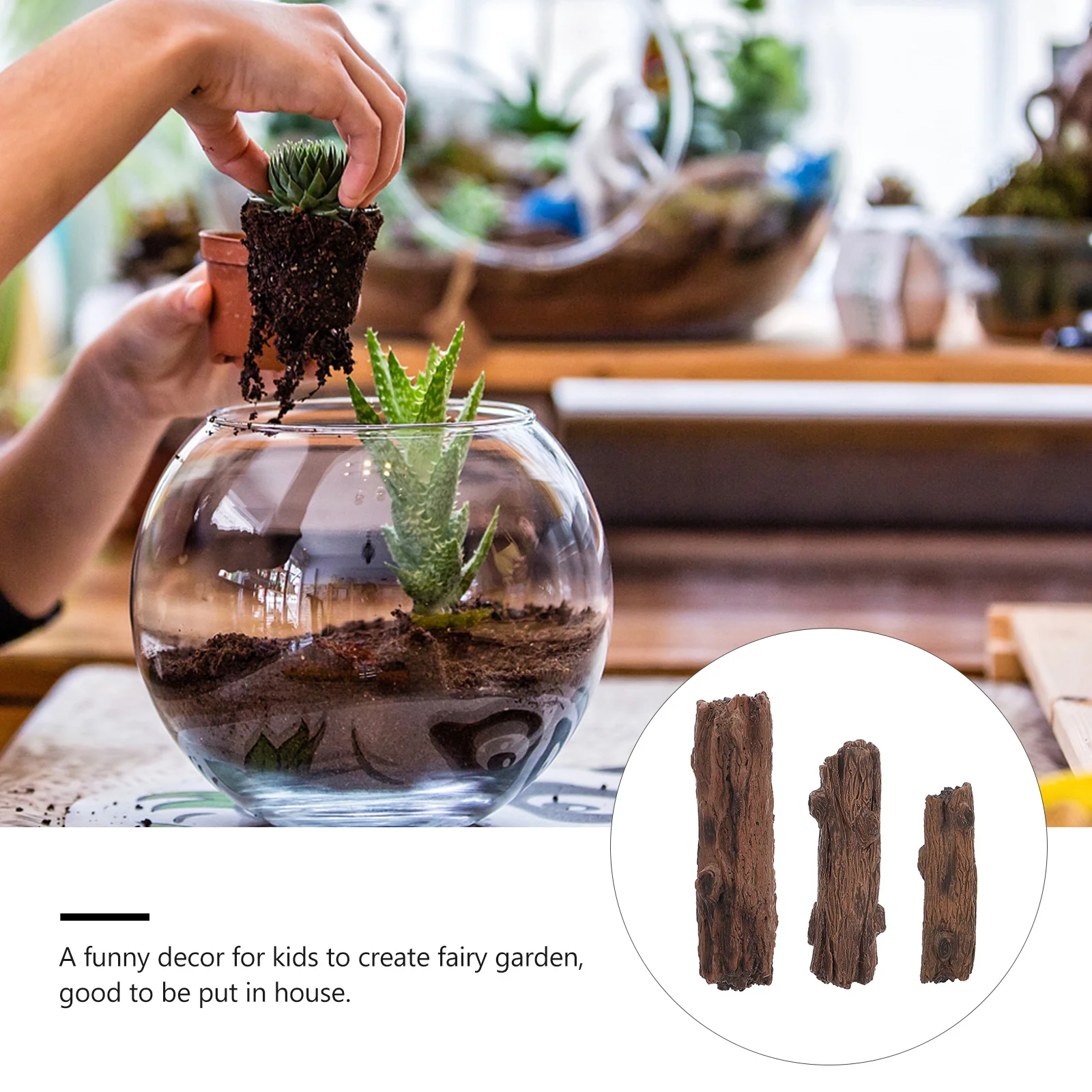 3pcs Wooden Figurines Micro Landscape Decoration For Fairy Garden Sand Table Scene Stumps Decor Simulation Ornament
3pcs Wooden Figurines Micro Landscape Decoration For Fairy Garden Sand Table Scene Stumps Decor Simulation Ornament