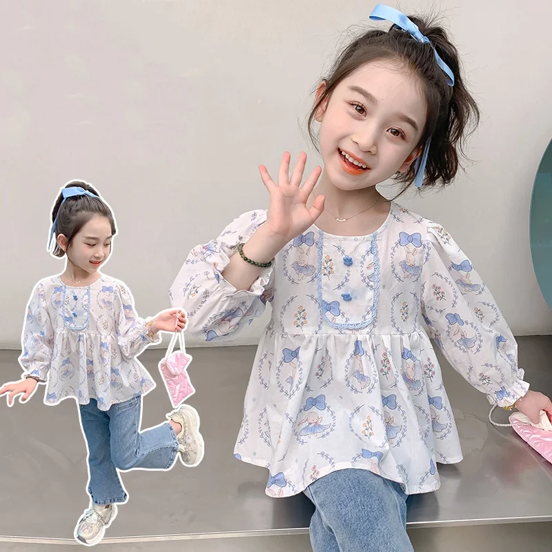 Little Girl Long Sleeves Shirt Baby Casual Floral Shirt Child Autumn Pastorale Top Princess Cute Cotton Blouse Toddler Size 2-9Y
Little Girl Long Sleeves Shirt Baby Casual Floral Shirt Child Autumn Pastorale Top Princess Cute Cotton Blouse Toddler Size 2-9Y