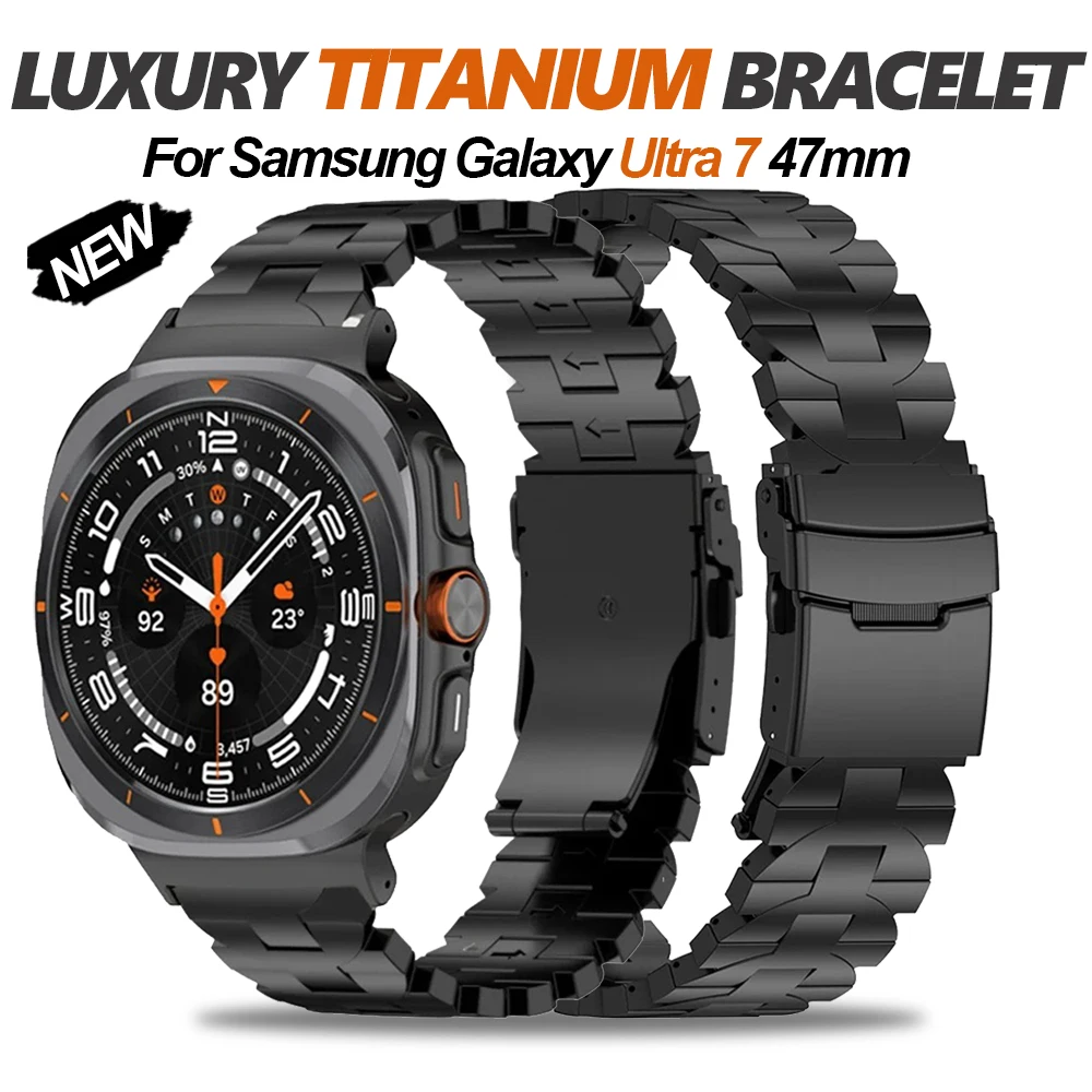 Business Titanium Band for Samsung Galaxy Ultra 7 47mm Men Strap For Samsung Galaxy Ultra Watch 7 47mm Metal Watchband Bracelet 
Business Titanium Band for Samsung Galaxy Ultra 7 47mm Men Strap For Samsung Galaxy Ultra Watch 7 47mm Metal Watchband Bracelet