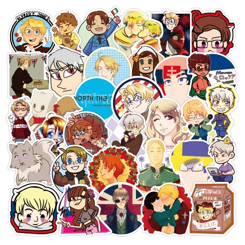 50/30/10PCS Feliciano Vargas Francis Bonnefoy Popular Anime Peripheral Graffiti Waterproof Suitcase Laptop Skateboard Sticker
50/30/10PCS Feliciano Vargas Francis Bonnefoy Popular Anime Peripheral Graffiti Waterproof Suitcase Laptop Skateboard Sticker