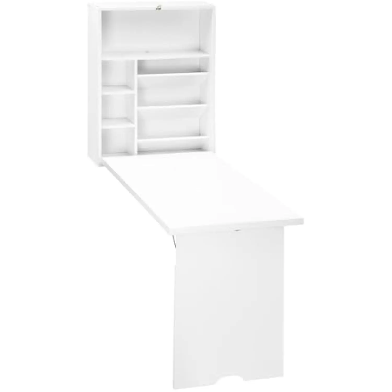 HOMCOM Wall Mounted Fold Out Convertible Desk, Multi-Function Floating Desk with Storage Shelf for Home Office, White
HOMCOM Wall Mounted Fold Out Convertible Desk, Multi-Function Floating Desk with Storage Shelf for Home Office, White