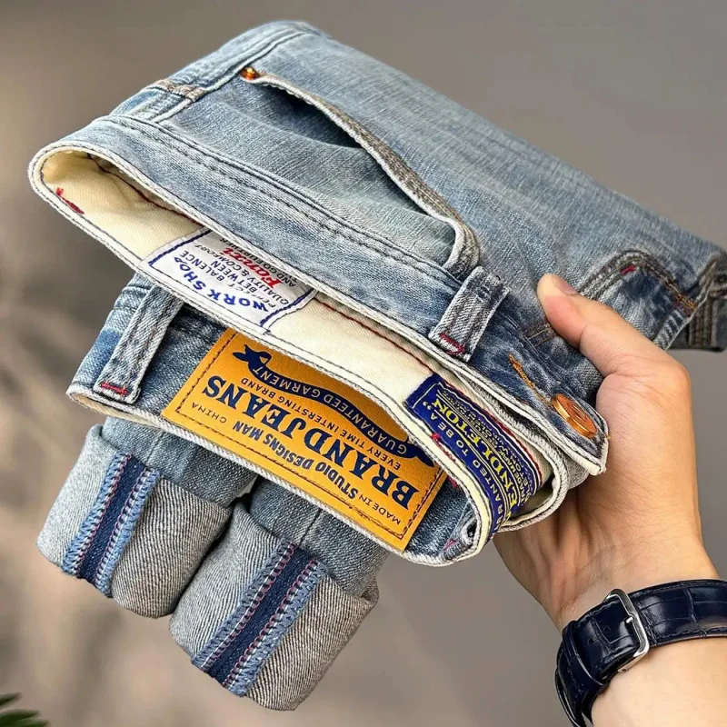Latest Summer Collection 2026 Premium Blue Denim Jeans for Men High Quality Luxury Slim Straight Cut Casual Versatile Comfortab
Latest Summer Collection 2026 Premium Blue Denim Jeans for Men High Quality Luxury Slim Straight Cut Casual Versatile Comfortab