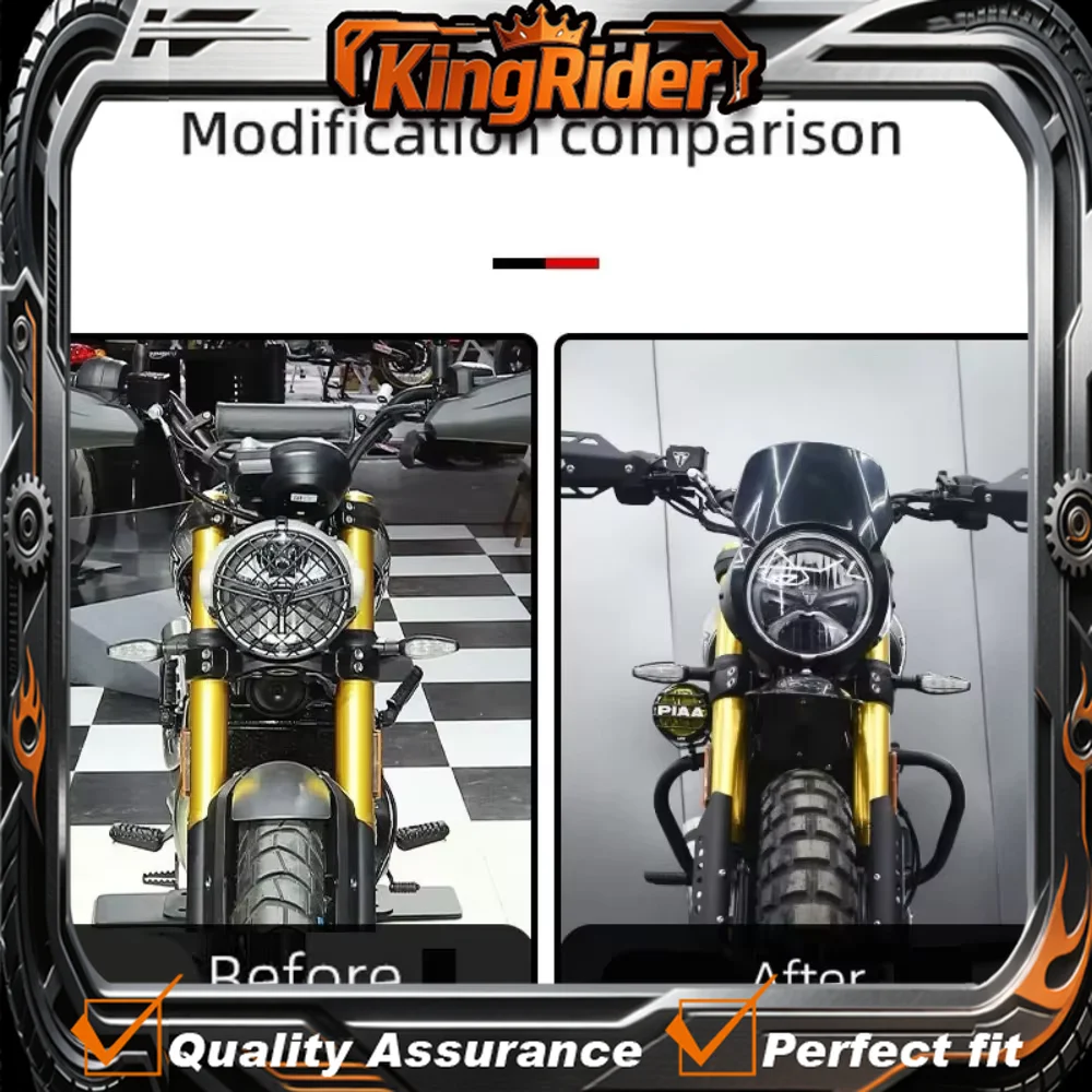 【Supreme quality】For Scrambler 400X Retro Style Headlight Fairing, Cowl Mask & Front Wind Deflector Modified Accessories
【Supreme quality】For Scrambler 400X Retro Style Headlight Fairing, Cowl Mask & Front Wind Deflector Modified Accessories