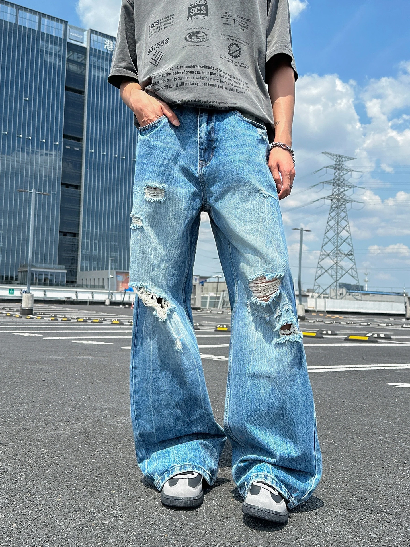 Американские джинсы в стиле Street Sle Cleanfit, винтажные, рваные, свободного прямого кроя, широкие, повседневные, в пол, модные
Американские джинсы в стиле Street Sle Cleanfit, винтажные, рваные, свободного прямого кроя, широкие, повседневные, в пол, модные