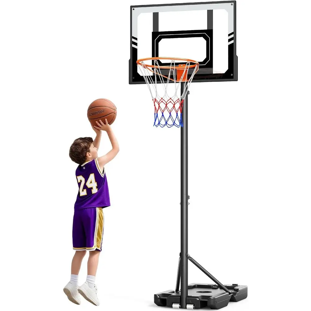 Portable Adjustable Height Kids Basketball Hoop for Outdoor and Indoor Play with Shatterproof Polycarbonate Backboard
Portable Adjustable Height Kids Basketball Hoop for Outdoor and Indoor Play with Shatterproof Polycarbonate Backboard