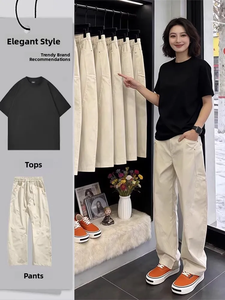 Ice Silk Quick Dry Blade Pants Short Sleeve Two Piece Set for Men Summer Cool Handsome Wide Leg Pants Fashionable Men's Outfit
Ice Silk Quick Dry Blade Pants Short Sleeve Two Piece Set for Men Summer Cool Handsome Wide Leg Pants Fashionable Men's Outfit