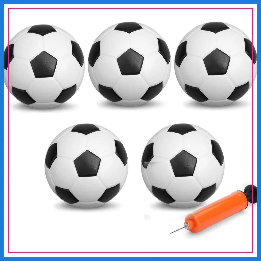 6 Inch Mini Soccer Balls Set of 5 with Pump, Soft PVC, Indoor Outdoor Kids Toys
6 Inch Mini Soccer Balls Set of 5 with Pump, Soft PVC, Indoor Outdoor Kids Toys