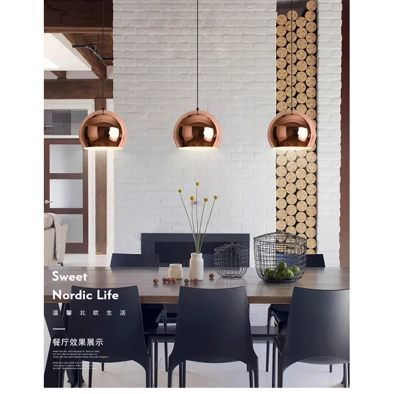 Nordic Rose Gold Pendant Lights Plated Metal Hanging Lamp Fixtures Dining Room Kitchen Island Bar Cafe Indoor Decor Lighting E27
Nordic Rose Gold Pendant Lights Plated Metal Hanging Lamp Fixtures Dining Room Kitchen Island Bar Cafe Indoor Decor Lighting E27