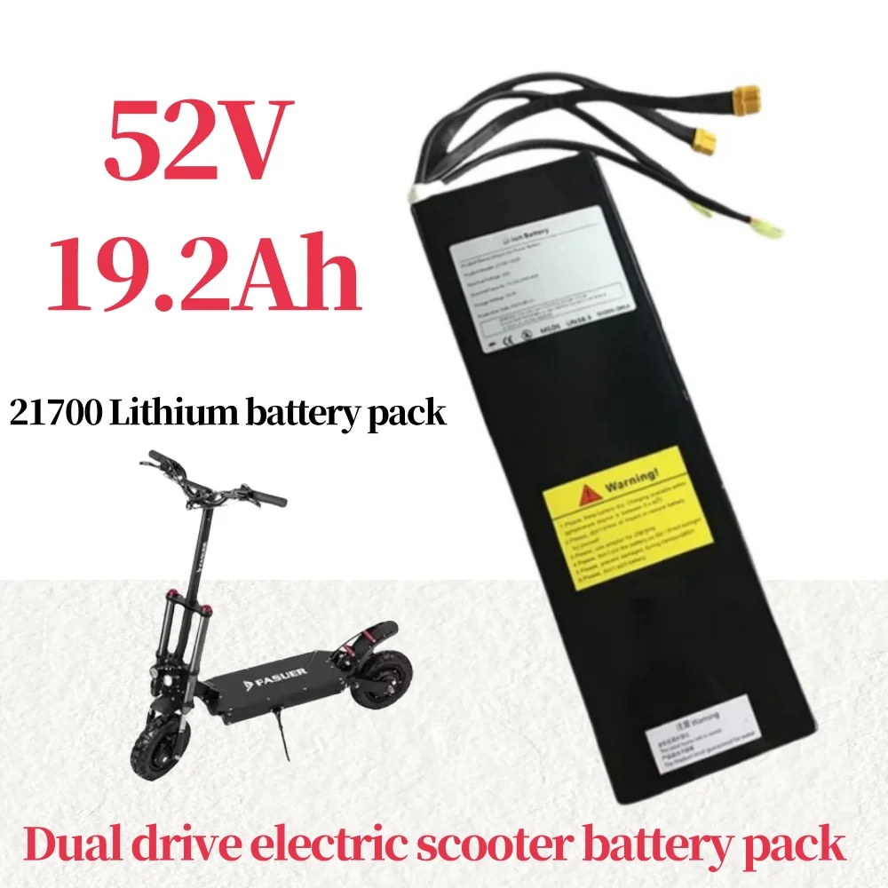 21700 14S4P dual drive car battery 52V 19.2Ah 19200mAH rechargeable lithium-ion battery pack
21700 14S4P dual drive car battery 52V 19.2Ah 19200mAH rechargeable lithium-ion battery pack