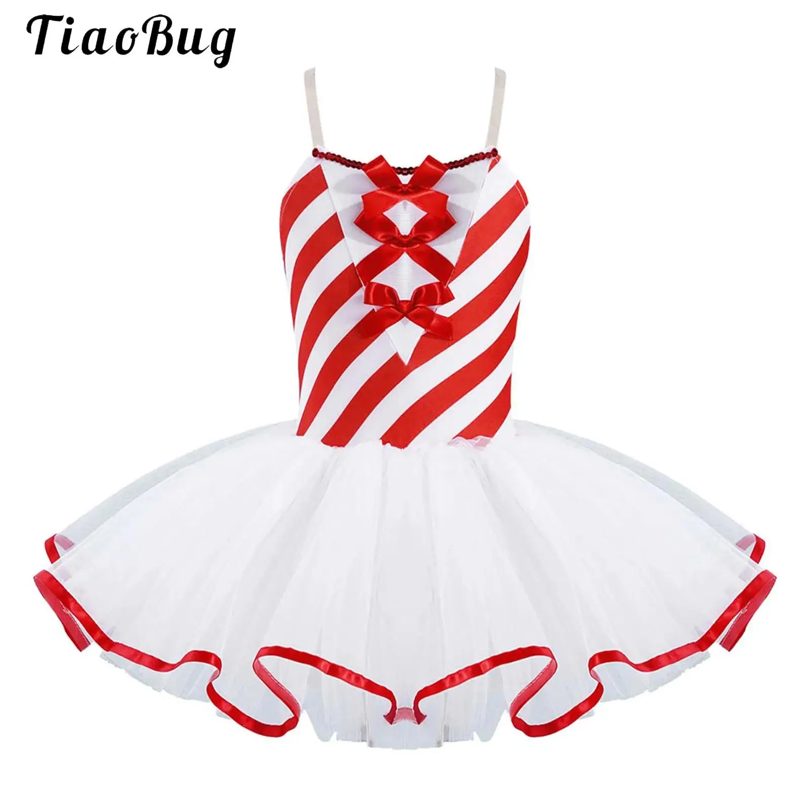 Kids Girls Candy Cane Christmas Holiday Party Costumes Santa Claus Dress-up Outfit Ballet Ice Skating Tulle Tutu Leotard Dress
Kids Girls Candy Cane Christmas Holiday Party Costumes Santa Claus Dress-up Outfit Ballet Ice Skating Tulle Tutu Leotard Dress