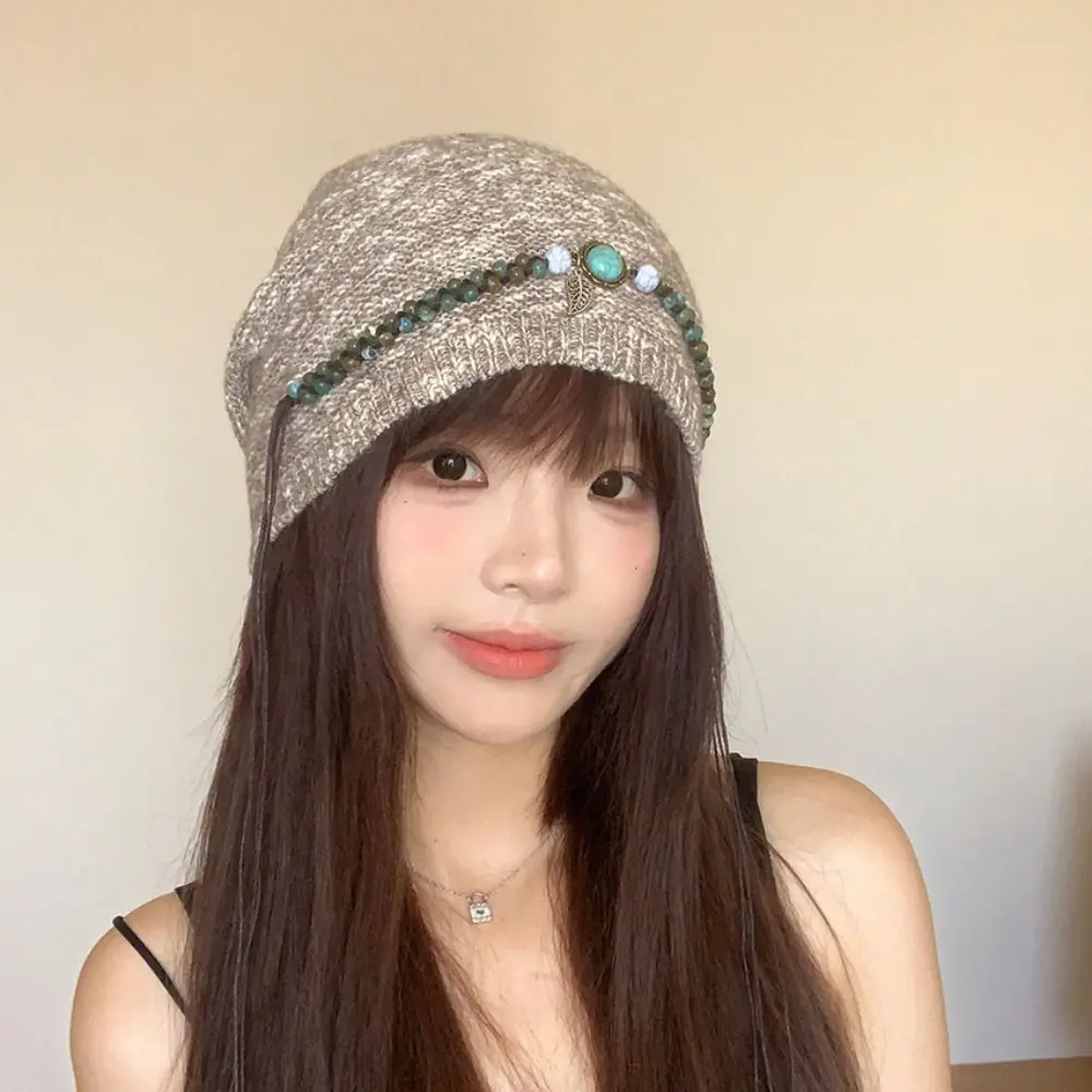 Ethnic Style Bohemian Beanies Hat Coldproof Ear Protection Beaded Fringed Cap Polyester Keep Warm Knitted Pullover Hat Girls
Ethnic Style Bohemian Beanies Hat Coldproof Ear Protection Beaded Fringed Cap Polyester Keep Warm Knitted Pullover Hat Girls