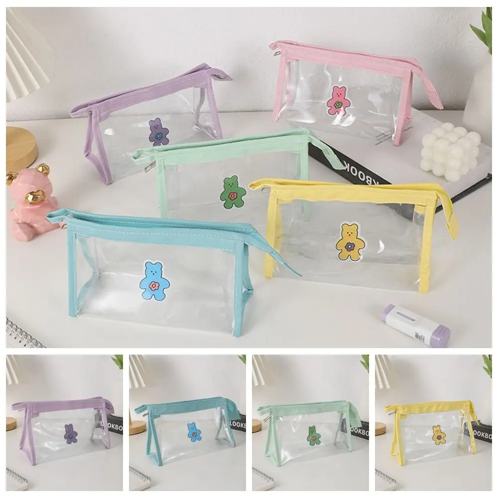 Cute Transparent Pen Bag Creative Portable Cartoon PVC Stationery Bag Korean Style Large Capacity Storage Bag School Supplies
Cute Transparent Pen Bag Creative Portable Cartoon PVC Stationery Bag Korean Style Large Capacity Storage Bag School Supplies