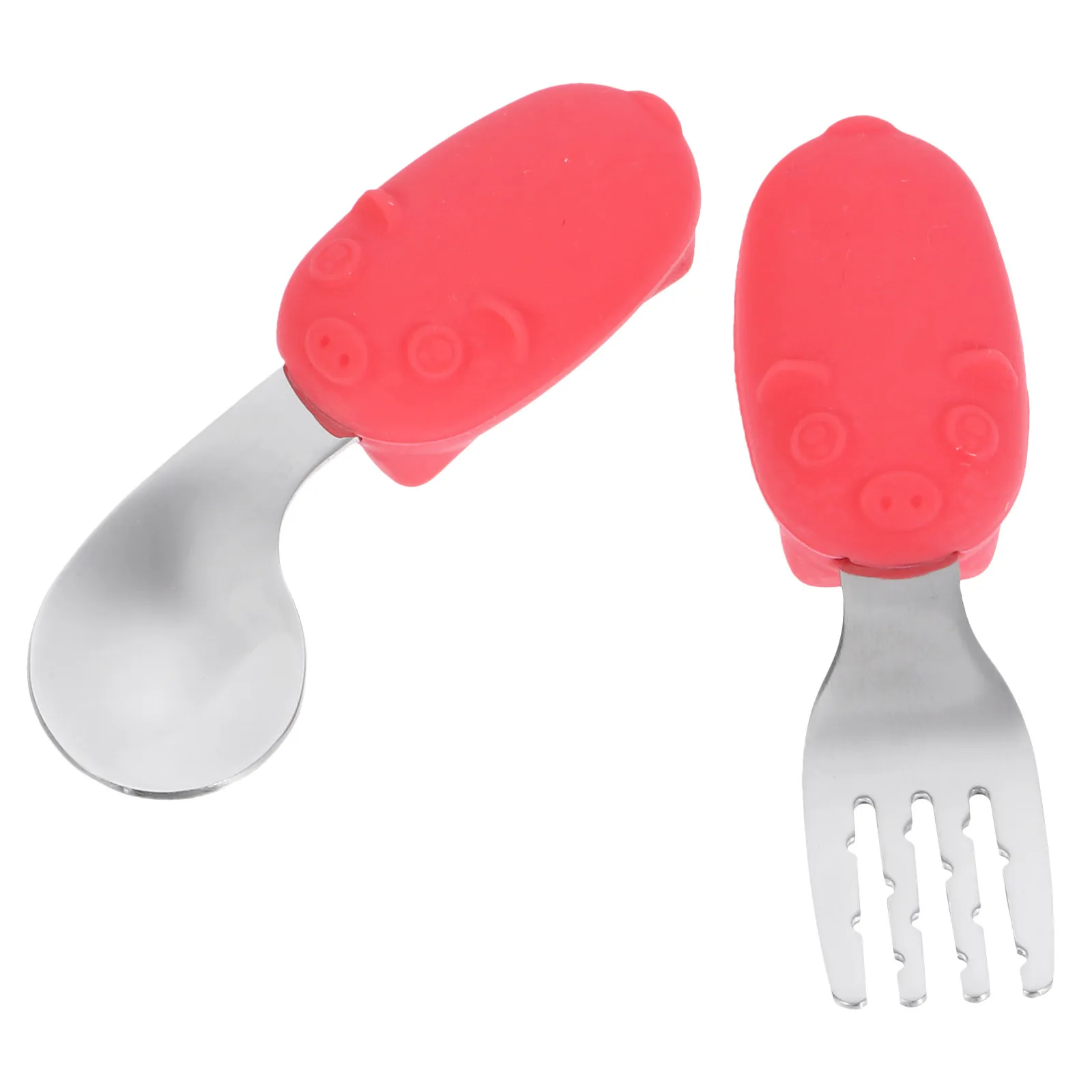 Набор детских столовых приборов из нержавеющей стали: ложка и вилка с короткой ручкой для обучения самостоятельному приему пищи малышами
Набор детских столовых приборов из нержавеющей стали: ложка и вилка с короткой ручкой для обучения самостоятельному приему пищи малышами