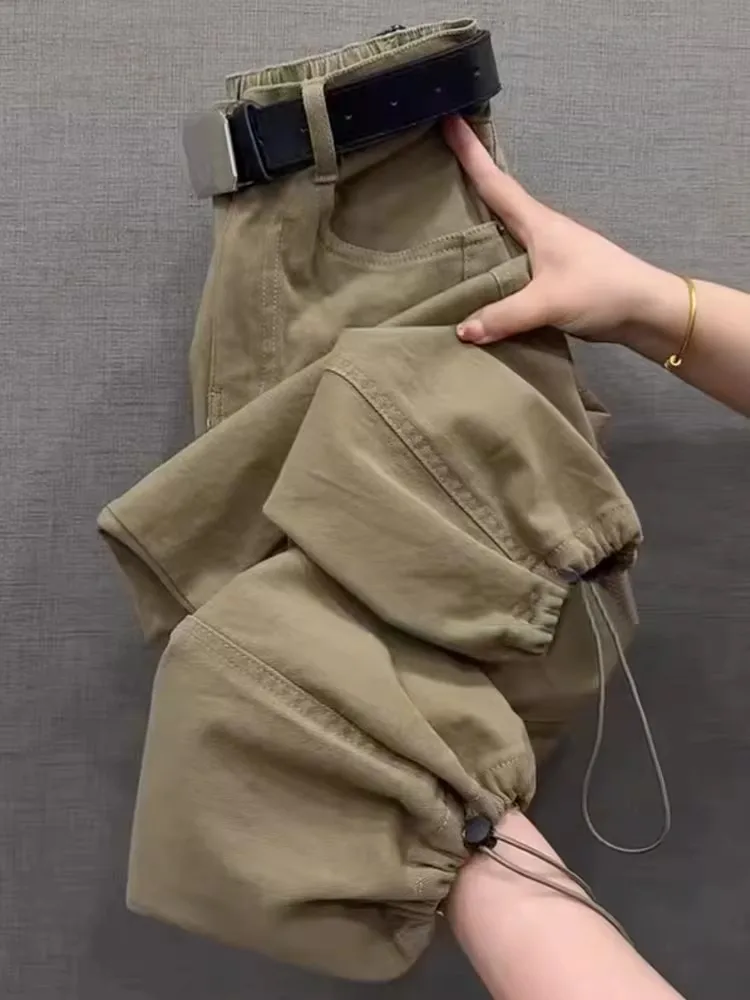 Комбинезоны из стираного хлопка, женские весенние свободные брюки-шаровары с высокой талией, новинка 2026, модные уличные повседневные спортивные брюки, верхняя одежда
Комбинезоны из стираного хлопка, женские весенние свободные брюки-шаровары с высокой талией, новинка 2026, модные уличные повседневные спортивные брюки, верхняя одежда