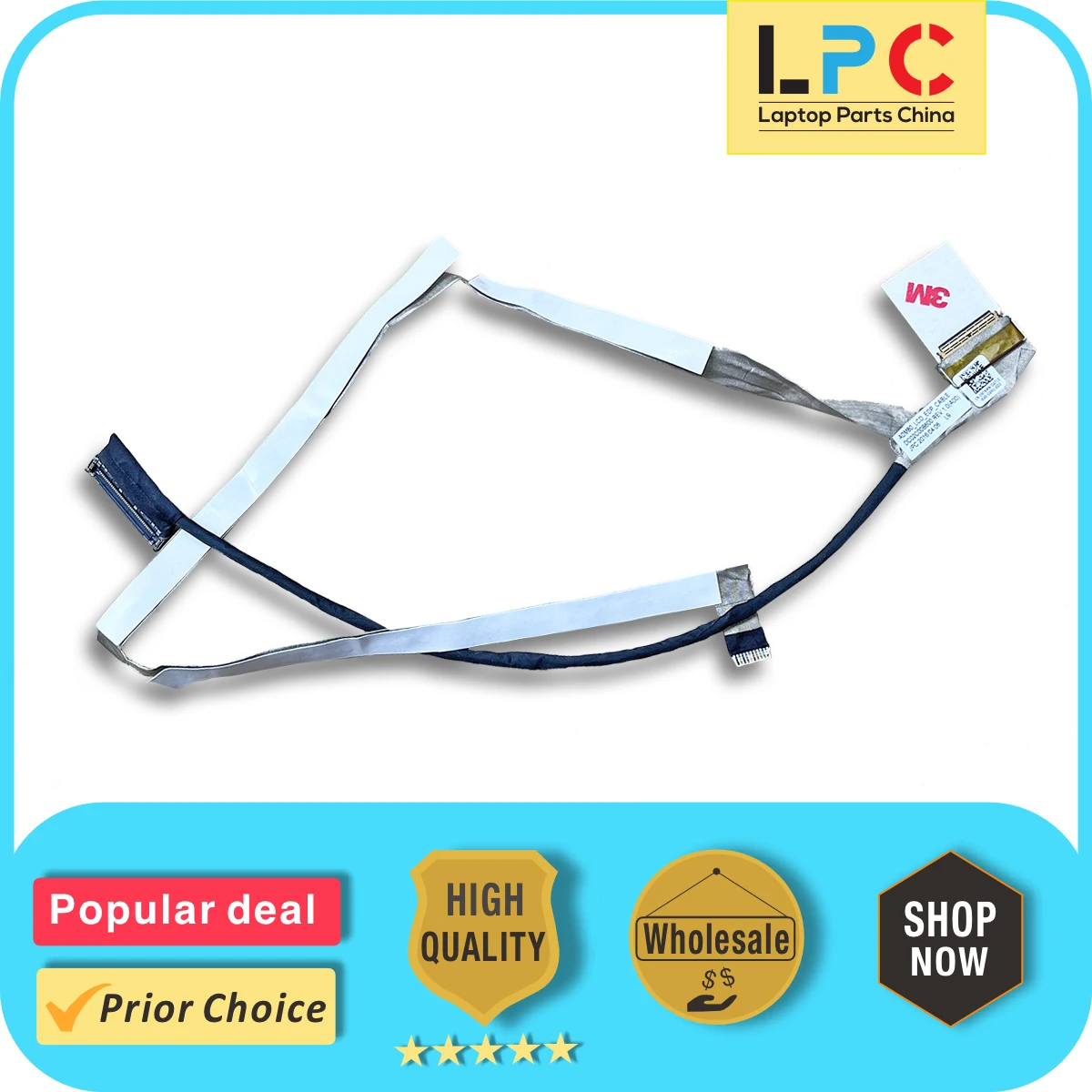 LCD Video Cable for Dell Inspiron 15 5000 5570 Latitude 3590 New Laptop LCD LVDS Display Video Screen Flex Cable DC02002B600
LCD Video Cable for Dell Inspiron 15 5000 5570 Latitude 3590 New Laptop LCD LVDS Display Video Screen Flex Cable DC02002B600
