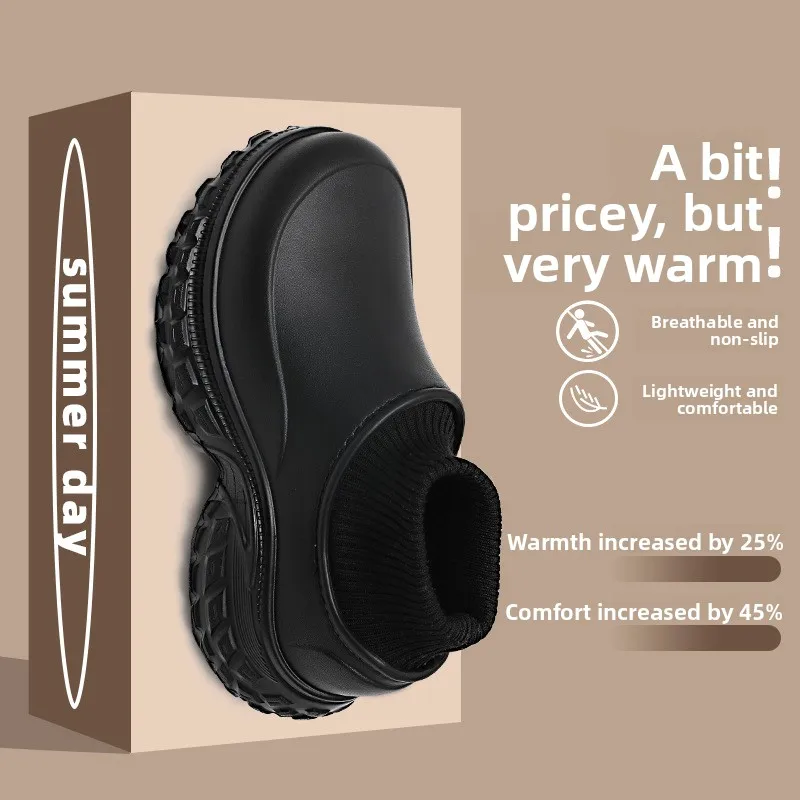 Thickened Cotton Slippers Women's Men's Outdoor Wear Autumn Winter New Style Soft Bottom Waterproof Short Boots Casual Style
Thickened Cotton Slippers Women's Men's Outdoor Wear Autumn Winter New Style Soft Bottom Waterproof Short Boots Casual Style