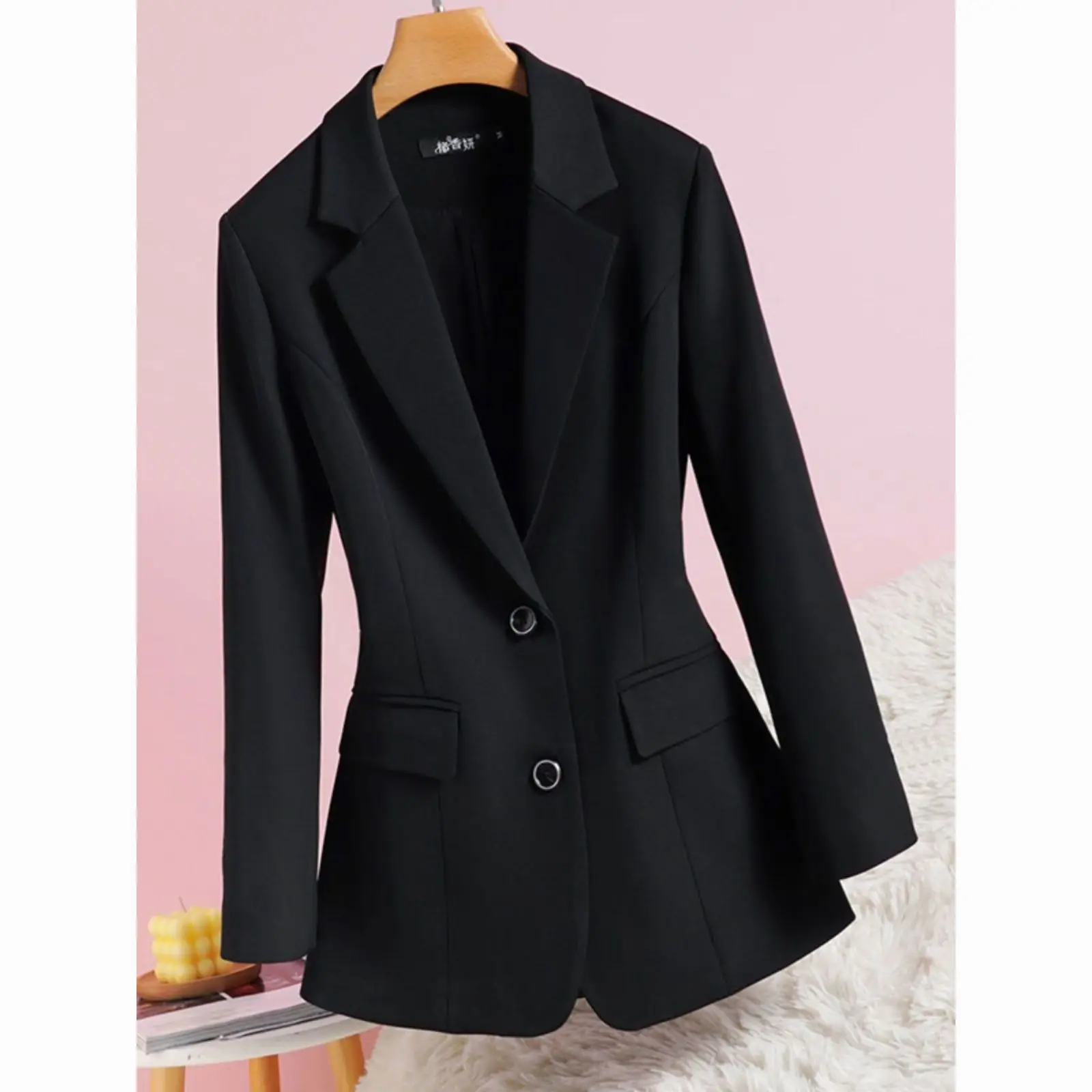 Elegant Black Single-Button Women's Suit Jacket 2024 New Style Fashionable Slimming Chinese Production Autumn Outerwear
Elegant Black Single-Button Women's Suit Jacket 2024 New Style Fashionable Slimming Chinese Production Autumn Outerwear