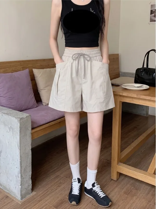 High Waist plus Size Casual Work Pants Drawstring Wide Leg Shorts Korean Style Summer New Design Versatile Slimming Effect
High Waist plus Size Casual Work Pants Drawstring Wide Leg Shorts Korean Style Summer New Design Versatile Slimming Effect