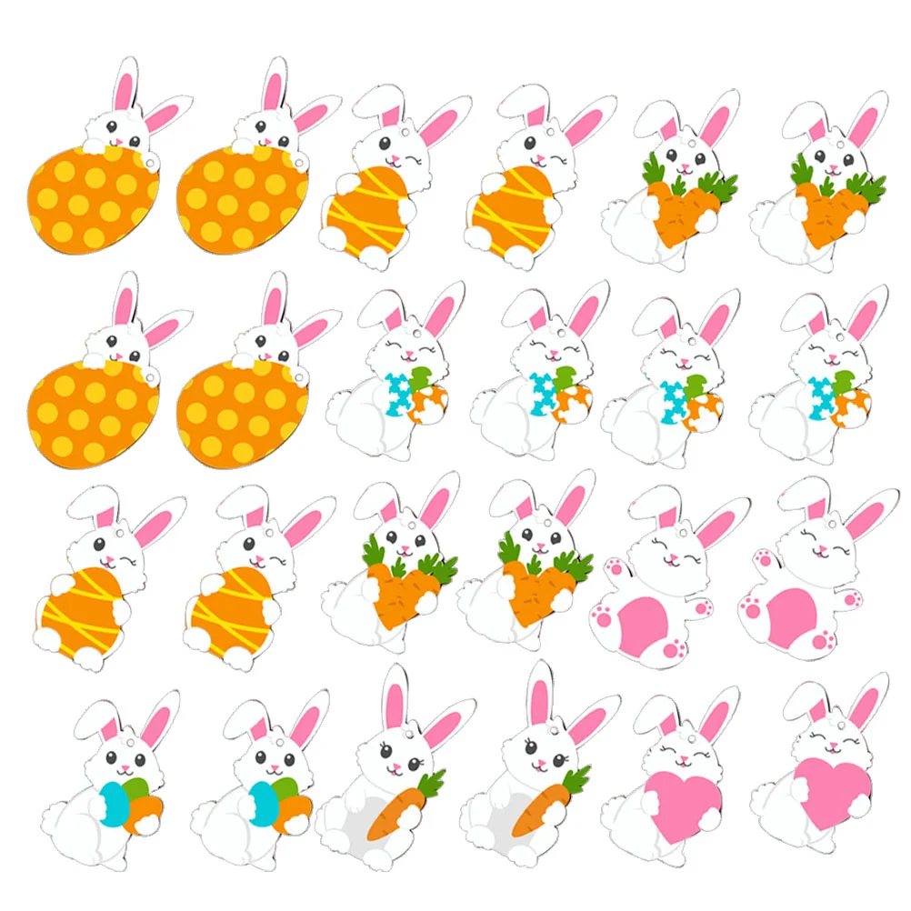 48 Pcs Adorable Cartoon White Wooden Hanging naments for Easter Party Decorations Festive Holiday Bunny Tree Pendant Home
48 Pcs Adorable Cartoon White Wooden Hanging naments for Easter Party Decorations Festive Holiday Bunny Tree Pendant Home