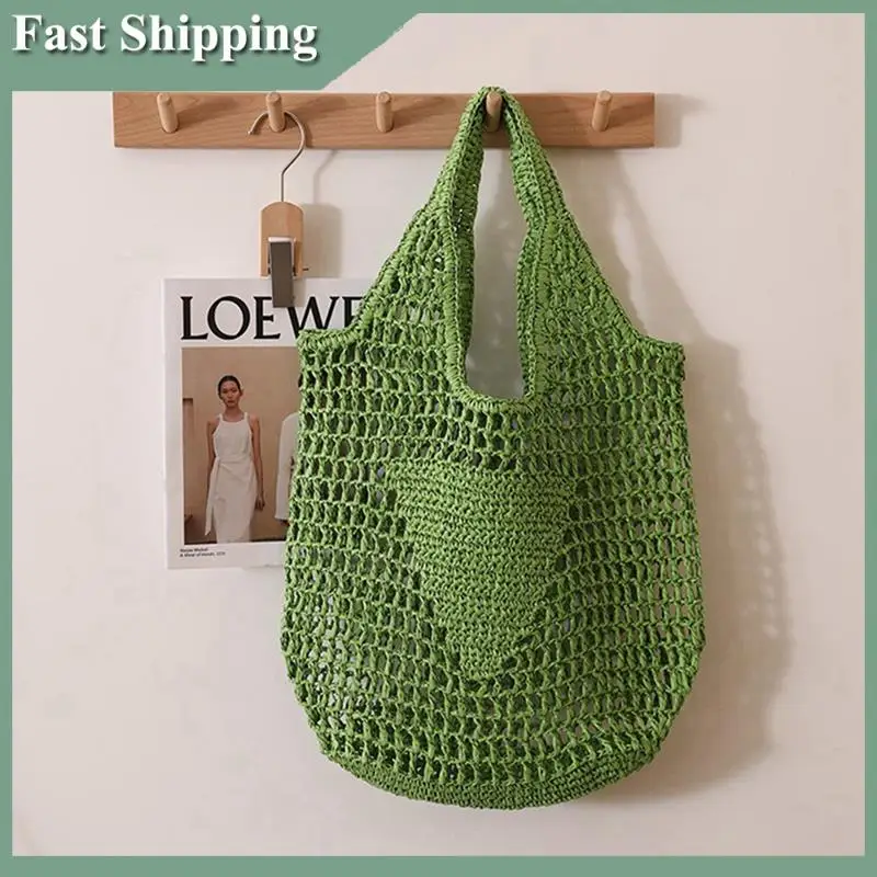 -WSFS Summer Fashion Beach Bags Women Shoulder Bag Hollow Handwoven Simple Soft Handbag Large Casual Tote Storage Bag
-WSFS Summer Fashion Beach Bags Women Shoulder Bag Hollow Handwoven Simple Soft Handbag Large Casual Tote Storage Bag
