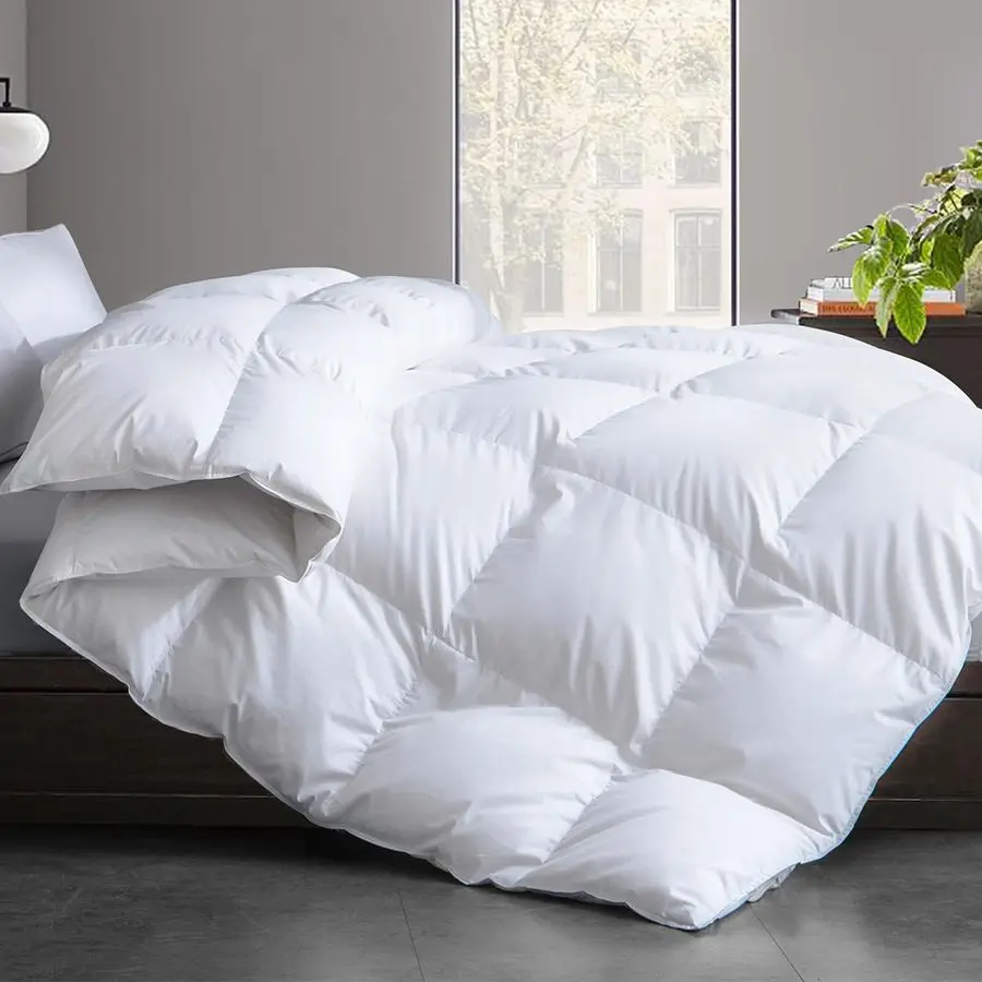 and Down Comforter Insert Queen Size, 100 Cotton Cover, All Season White Down Feather Duvet Insert, Fluffy Soft Hotel Luxury Bed
and Down Comforter Insert Queen Size, 100 Cotton Cover, All Season White Down Feather Duvet Insert, Fluffy Soft Hotel Luxury Bed