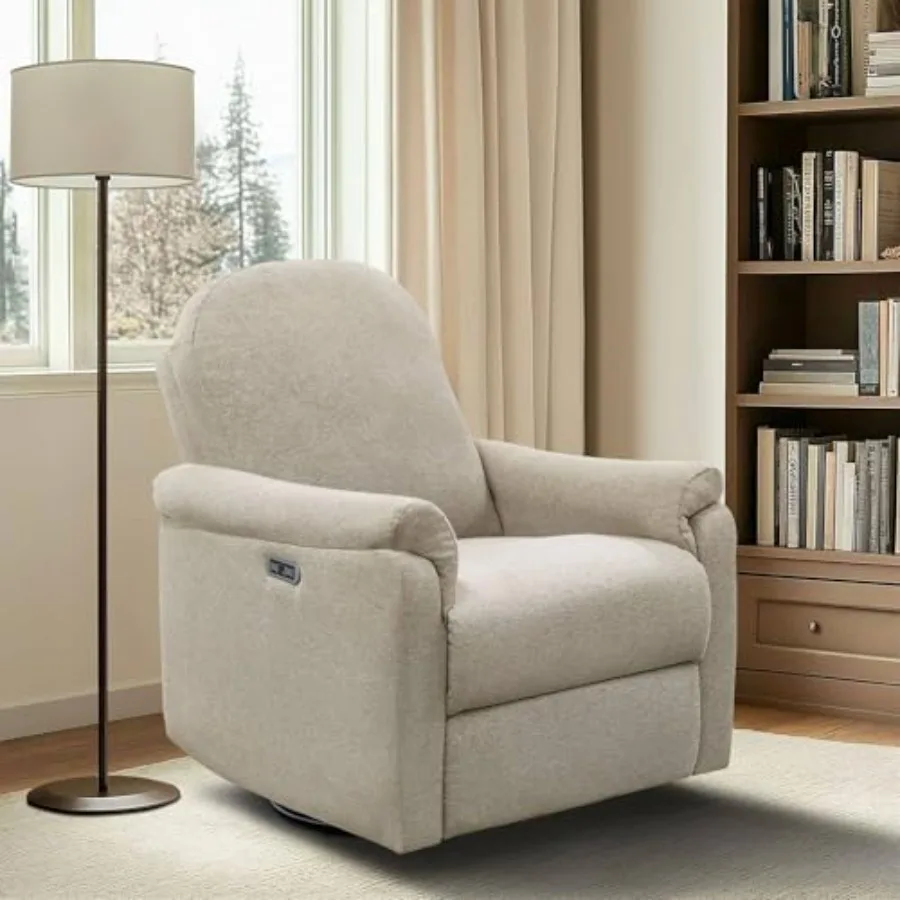 Recliner and Rocking Chair: Glider Recliner Nursery Chair for Living Room and Bedroom, Swivel Rocker Recliner with a Rounded Ba
Recliner and Rocking Chair: Glider Recliner Nursery Chair for Living Room and Bedroom, Swivel Rocker Recliner with a Rounded Ba