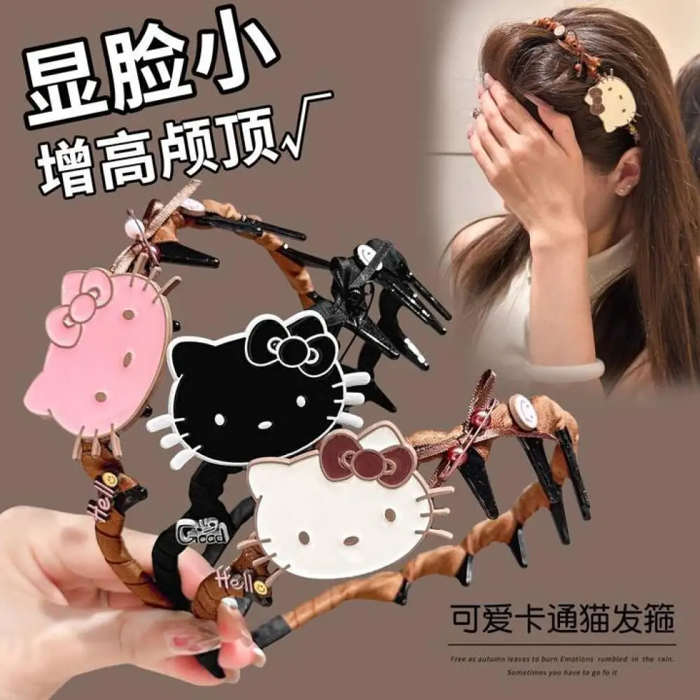 Повязка на голову Sanrio Kitty Cat Hello Kitty с высоким черепом, артефактная повязка на голову, новинка 2025, весна-лето, повязка на голову в стиле ретро для мытья лица
Повязка на голову Sanrio Kitty Cat Hello Kitty с высоким черепом, артефактная повязка на голову, новинка 2025, весна-лето, повязка на голову в стиле ретро для мытья лица