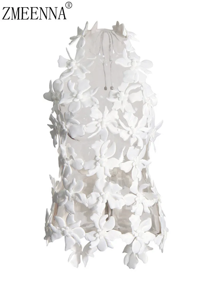 ZMEENNA Sexy Three-dimensional Flower Hollowed Out Top 2025 New Model With Deep V Design Sling Heart Exposed Non Strech ZM645
ZMEENNA Sexy Three-dimensional Flower Hollowed Out Top 2025 New Model With Deep V Design Sling Heart Exposed Non Strech ZM645