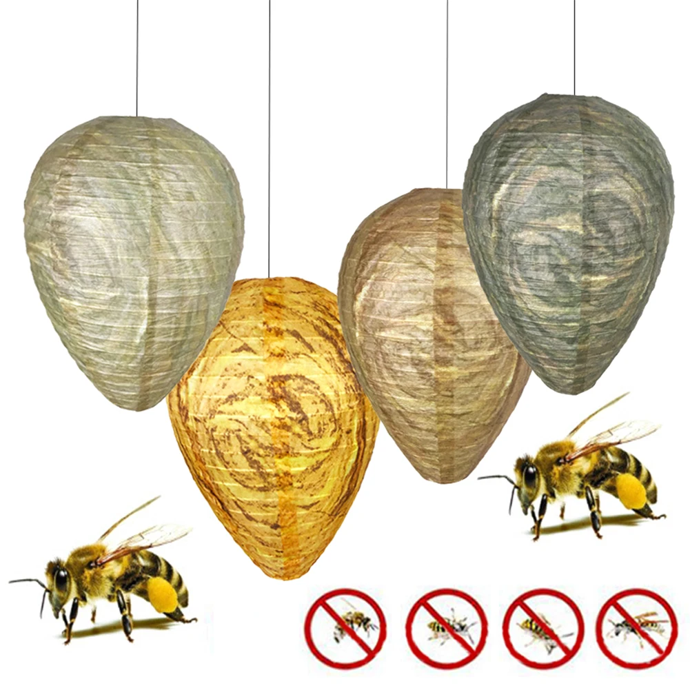 4Pcs Wasp Deterrent Lantern 28x22cm Wasp Nest Decoy Wasp Nest Removal Tool Non-Toxic Home Yard Supplies
4Pcs Wasp Deterrent Lantern 28x22cm Wasp Nest Decoy Wasp Nest Removal Tool Non-Toxic Home Yard Supplies