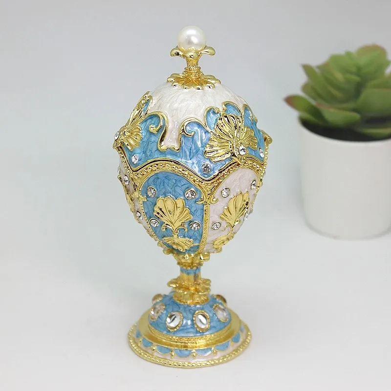 Egg Enamel Craft Creative Home Decoration Easter Egg Decorative Box Alloy Jewelry Box
Egg Enamel Craft Creative Home Decoration Easter Egg Decorative Box Alloy Jewelry Box