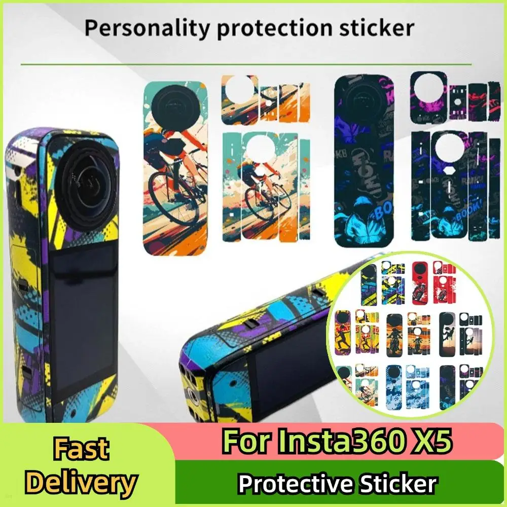 Для Insta360 X5 ПВХ наклейки на кожу Защитная пленка против царапин Полный объемный индивидуальный красочные наклейки для Insta360 X5 Sports
Для Insta360 X5 ПВХ наклейки на кожу Защитная пленка против царапин Полный объемный индивидуальный красочные наклейки для Insta360 X5 Sports