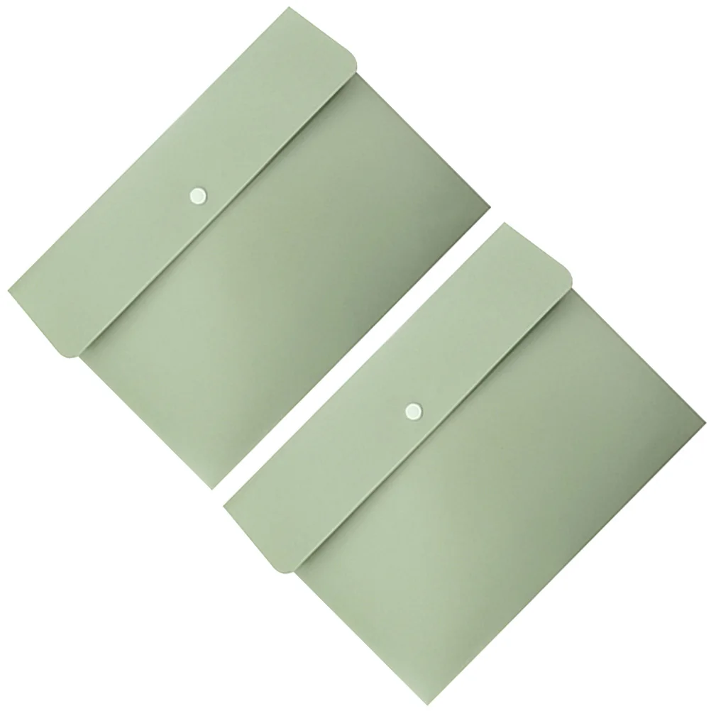 2 Pcs Document Folders Green PP Material Waterproof Buckle File Organizer Student Paper Storage Folder
2 Pcs Document Folders Green PP Material Waterproof Buckle File Organizer Student Paper Storage Folder