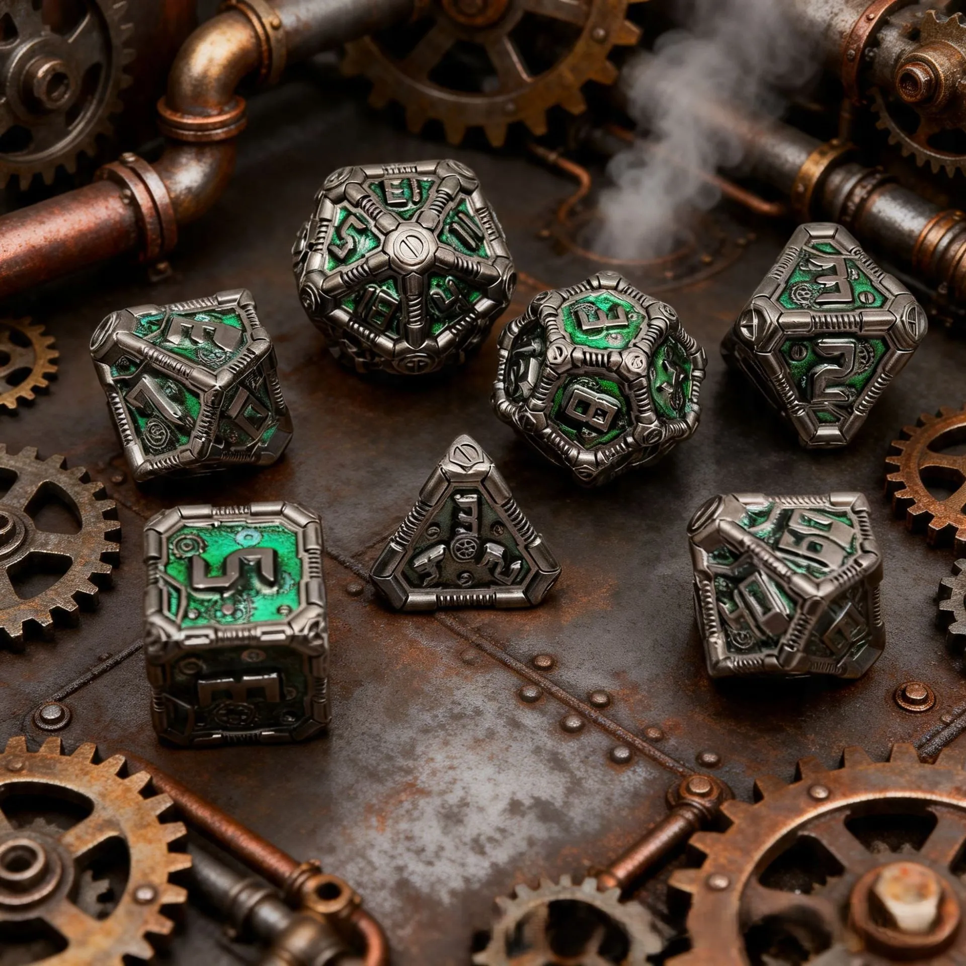 Mechanical gear Metal Dice set Dragon Dices DND Metal Dice for Dungeon and Dragons DND RPG Polyhedral metal Dices set
Mechanical gear Metal Dice set Dragon Dices DND Metal Dice for Dungeon and Dragons DND RPG Polyhedral metal Dices set