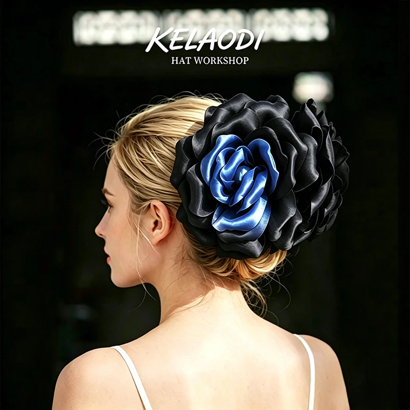 Vintage satin rose hair clip two tone flower hair clip women's formal banquet attire hair accessories wedding guests' headwear
Vintage satin rose hair clip two tone flower hair clip women's formal banquet attire hair accessories wedding guests' headwear
