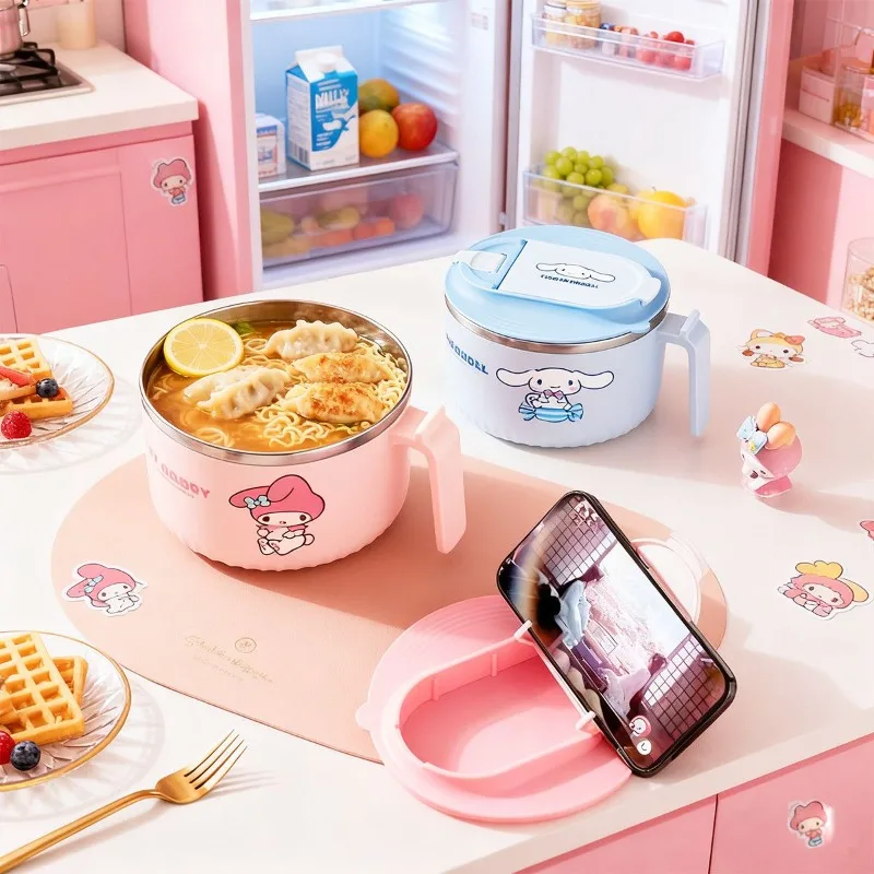 Anime Sanrio Cinnamoroll Hello Kitty Large Capacity Noodle Bowl with Lid Cute Lunch Box for Dormitory Students Kawaii Lovely New
Anime Sanrio Cinnamoroll Hello Kitty Large Capacity Noodle Bowl with Lid Cute Lunch Box for Dormitory Students Kawaii Lovely New