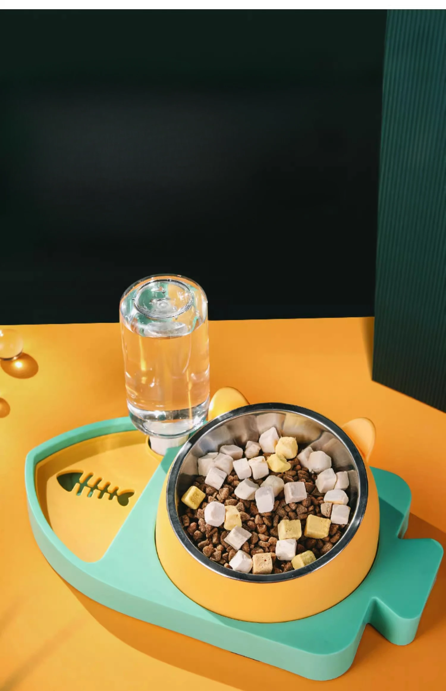 Cat Bowl Double Bowl Automatic Drinking Water Protection Cervical Neck Cat Food Bowl Grain
Cat Bowl Double Bowl Automatic Drinking Water Protection Cervical Neck Cat Food Bowl Grain