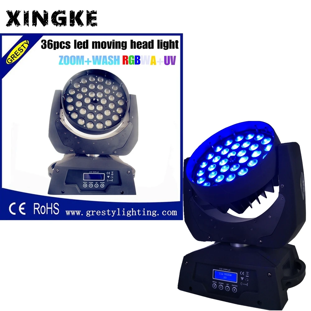 4Pcs/Lot High Power Good Product 36x18W RGBWA+UV 6IN1 Led Moving Head Wash Beam Lights
4Pcs/Lot High Power Good Product 36x18W RGBWA+UV 6IN1 Led Moving Head Wash Beam Lights