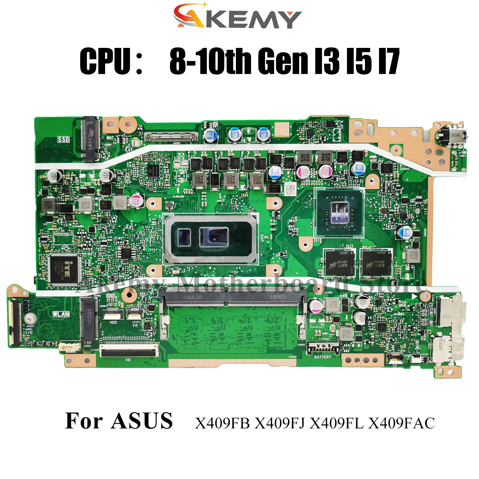 X409FB Laptop Motherboard For ASUS X409FL F409F Y4200F X409FAC X409FJ A409F X409F Mainboard With I3 I5 I7 CPU 100% tests OK stk
X409FB Laptop Motherboard For ASUS X409FL F409F Y4200F X409FAC X409FJ A409F X409F Mainboard With I3 I5 I7 CPU 100% tests OK stk
