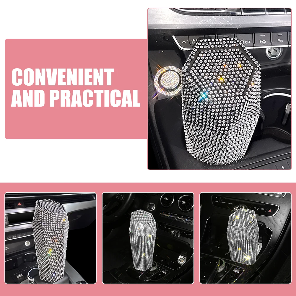 Rhinestone Car Trash Can Mini Auto Garbage Bin Cute Bling Vehicle Cup Holder Decorative Accessory Auto Garbage Bin
Rhinestone Car Trash Can Mini Auto Garbage Bin Cute Bling Vehicle Cup Holder Decorative Accessory Auto Garbage Bin