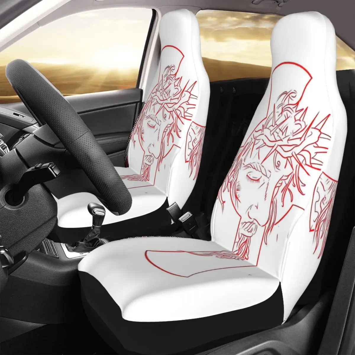 Jesus Tattoo Car Seat Cover Custom Printing Universal Front Protector Accessories Cushion Set
Jesus Tattoo Car Seat Cover Custom Printing Universal Front Protector Accessories Cushion Set