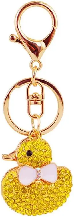 One Pack Cute Bowknot Ducky Animal Pet Rhinestone Car Keychain Ring Chain Gift Pack Buckle Holder for
One Pack Cute Bowknot Ducky Animal Pet Rhinestone Car Keychain Ring Chain Gift Pack Buckle Holder for