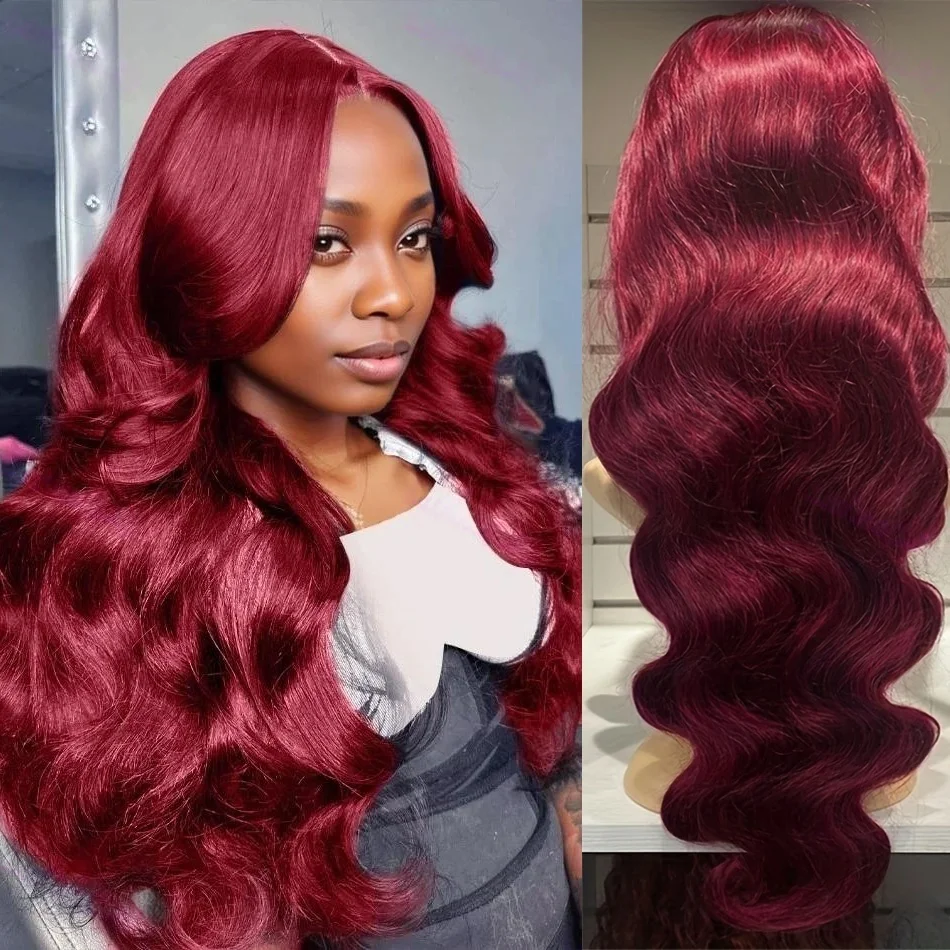 Бордовый 99J Парики из натуральных волос объемной волны для чернокожих женщин 13x4 13x6 HD Прозрачный кружевной фронтальный красный парик из человеческих волос Remy Плотность 200
Бордовый 99J Парики из натуральных волос объемной волны для чернокожих женщин 13x4 13x6 HD Прозрачный кружевной фронтальный красный парик из человеческих волос Remy Плотность 200