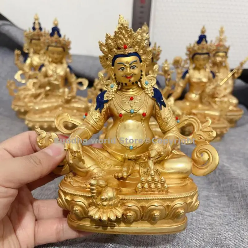 5A high quality Jambhala God of wealth Buddha statue Mammon copper lucky Buddha statue Buddhist HOME Altar worship 15cm
5A high quality Jambhala God of wealth Buddha statue Mammon copper lucky Buddha statue Buddhist HOME Altar worship 15cm